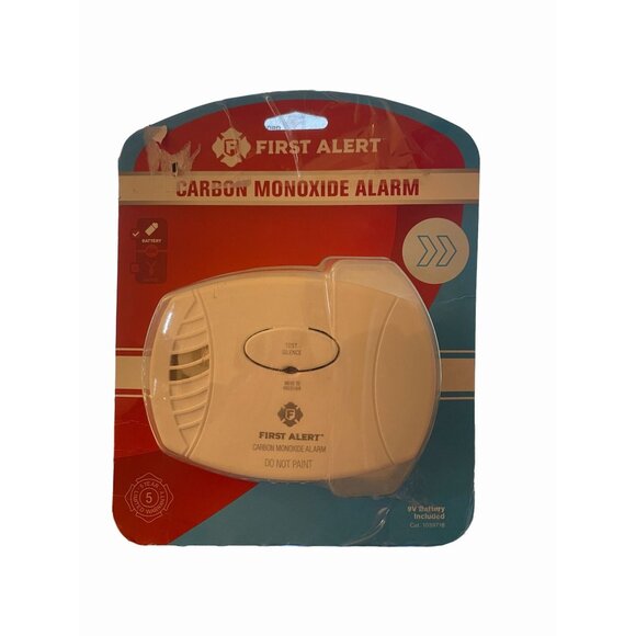 CO Alarm W/ 9V Battery First Alert Carbon Monoxide alarm safety Detector CO400 - Picture 6 of 6